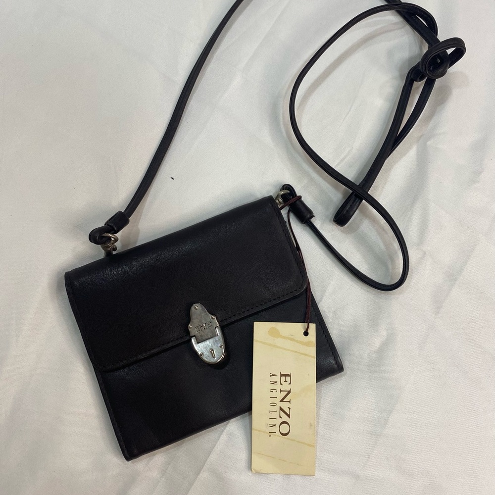 Enzo Angiolini Elegant Black Crossbody Bag